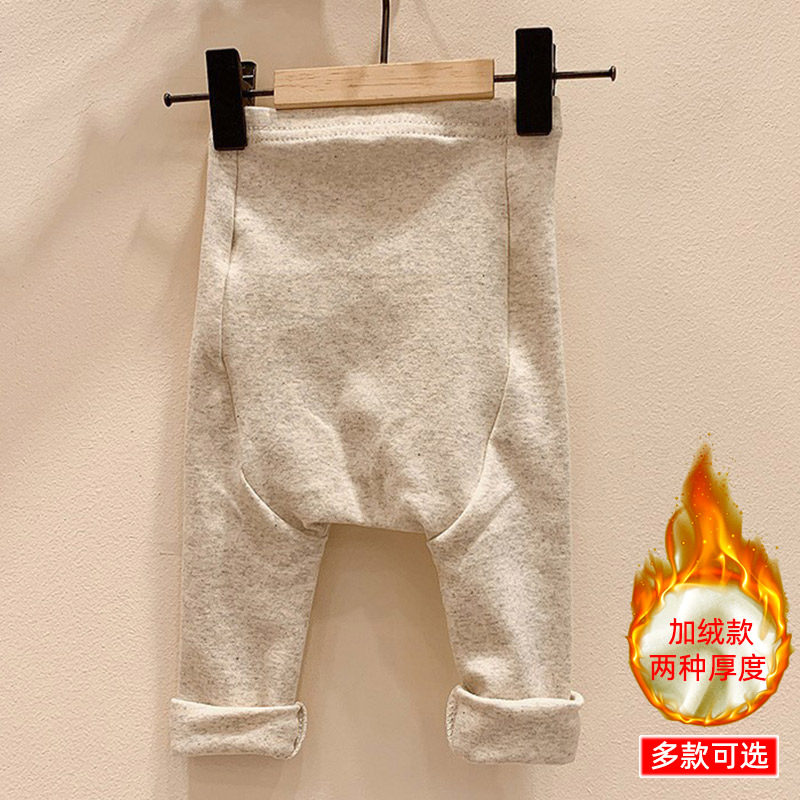 秋冬装婴幼儿大PP裤纯棉百搭打底裤外穿男女宝宝加绒保暖长裤春秋