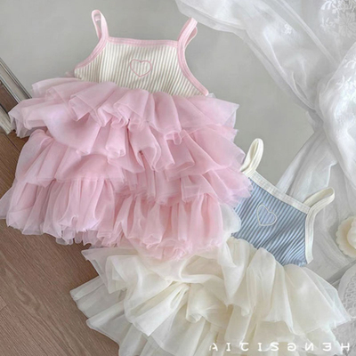 女童夏季新款公主裙吊带连衣裙