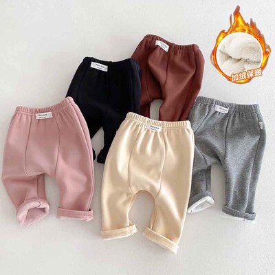 宝宝大屁屁裤加绒保暖长裤