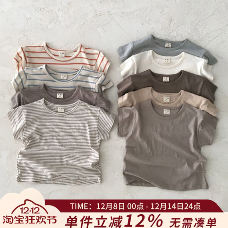 圆领短袖T恤ins韩版风