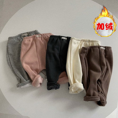 冬季加绒保暖长裤大pp裤