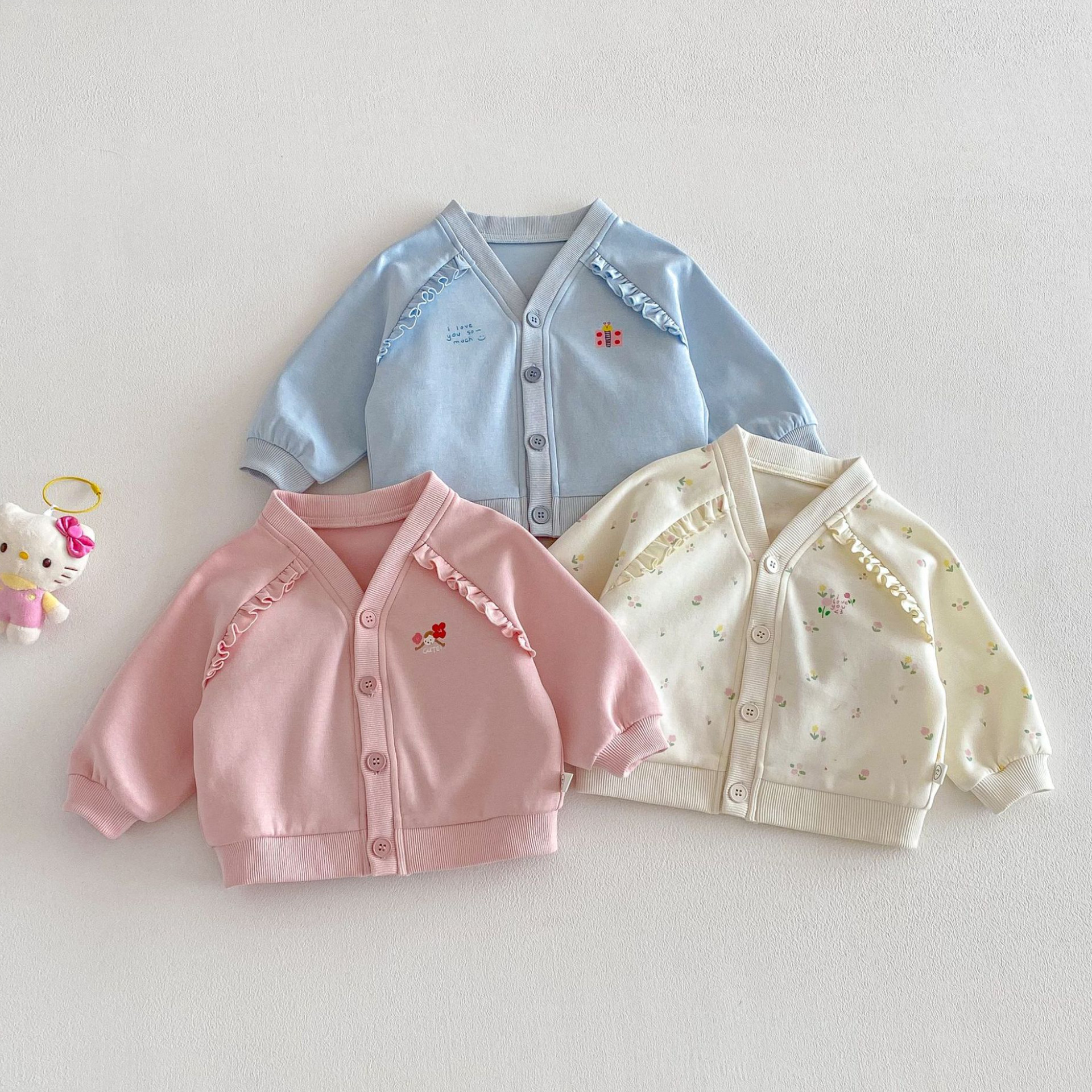 女童花边外套2026新款春季春秋装宝宝洋气碎花棒球服儿童卡通上衣,童装/婴儿装/亲子装,普通外套,淘宝优惠券,粉丝福利购,淘宝优惠卷