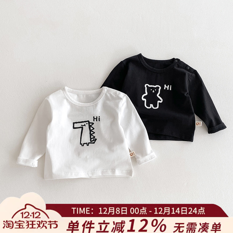宝宝可爱长袖T恤打底衫