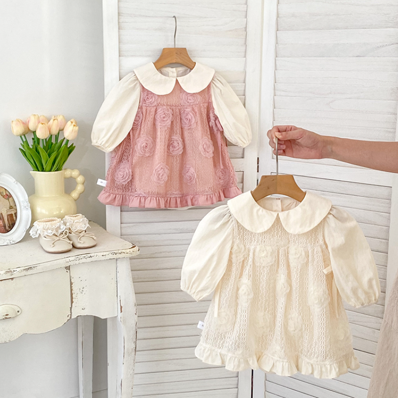 女宝宝公主哈衣裙两件套