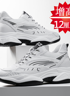 2025新款增高鞋男12cm厚底隐形内增高10cm8cm6cm冬季百搭运动鞋潮