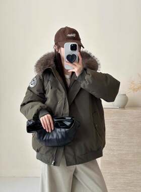 2025新款冬季棉衣棉袄工装派克服女韩版大毛领加厚学生外套棉服潮