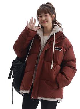 实拍高街oversize棉服女冬季新款学生假两件加厚棉衣休闲复古棉袄