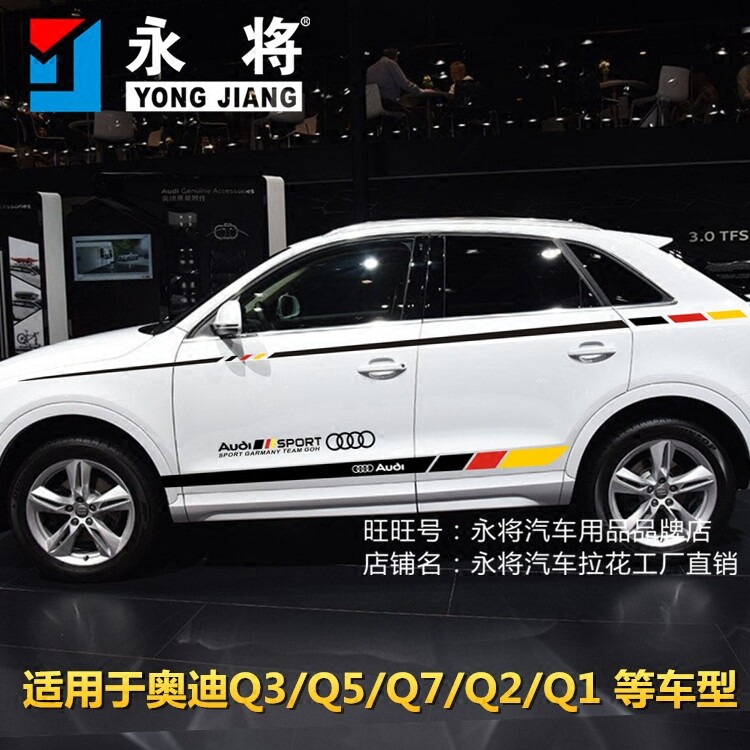 奥迪拉花改装全车贴