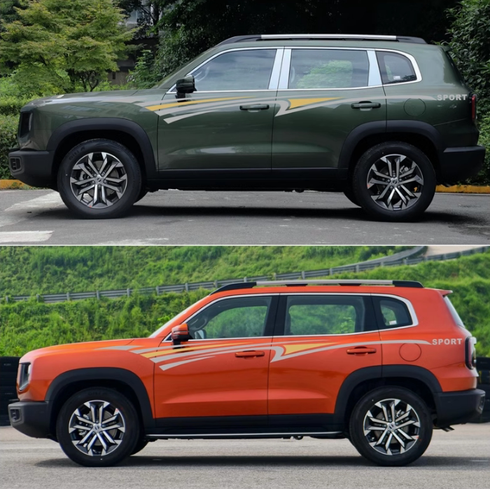 适用哈弗大狗汽车拉花贴纸车身个性改装贴画专用彩条腰线车贴装饰