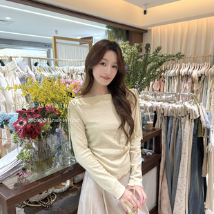 2636 氛围拿捏耐看型立显A4小蛮腰·一字肩绑带收小衫 OFFICIAL