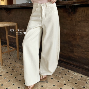 依依家修腿型春夏韩系简约百搭直筒显瘦休闲牛仔裤 D3072