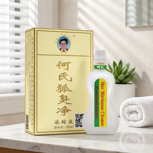 何氏狐臭净狐味净浓缩液20ml腋下异味除臭液男女通用止汗露官方