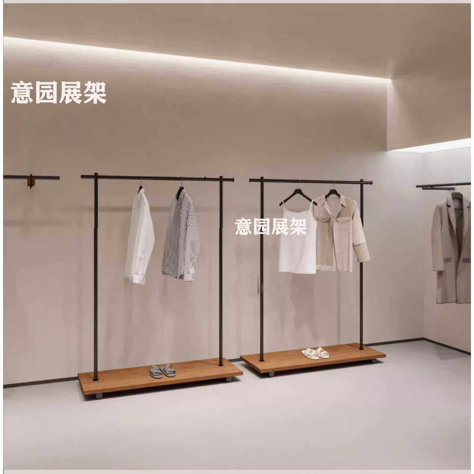 服装店高档服装展示架落地式中岛架带木板亚光黑陈列架网红新款,商业/办公家具,服装展示架,淘宝优惠券,粉丝福利购,淘宝优惠卷
