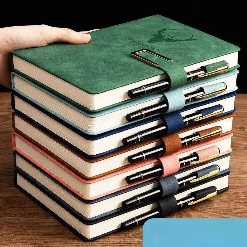 学生笔记本记事本子超厚a5复古本大学生韩版日记本商务
