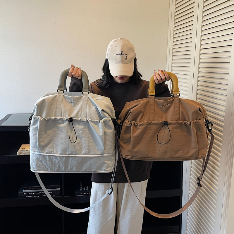 大容量旅行包女短途出差收纳行李包轻便可扩容手提包外出健身包男