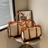 短途旅行包女大容量帆布包包健身包外出便携托特包出差收纳行李袋