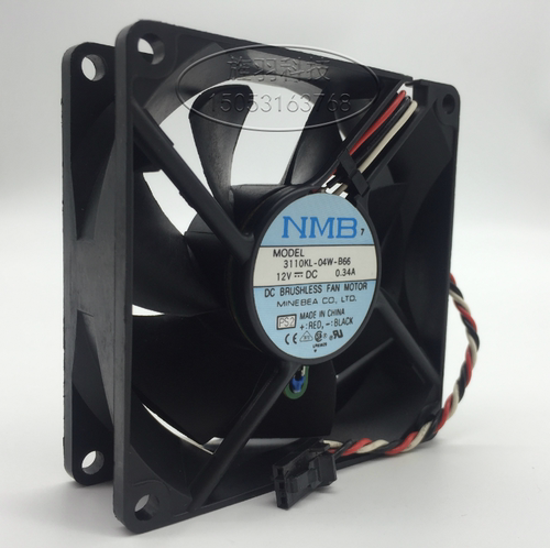 美蓓亚NMB 8025 3110KL-04W-B66 8cm 12V 24v双滚珠 散热风扇