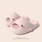 户外静音可爱拖鞋 鲨鱼风格 高颜值二代小萌鲨鱼EVA厚底防滑夏季 女