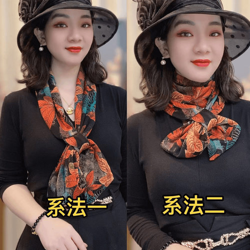 2025秋冬新款双层印花澳绒棉围巾护颈耳朵巾女百搭保暖懒人围脖女