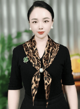2026秋季新款款韩版时缎面女士护颈围巾三角巾丝巾外搭懒人围脖