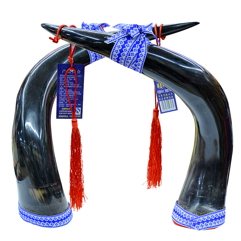 黔多多醉美牛角黑牛角工艺摆件