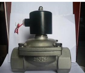 DN50水管用不锈钢材质电磁阀门 水阀气阀2W-500-50B GEERTE 博普