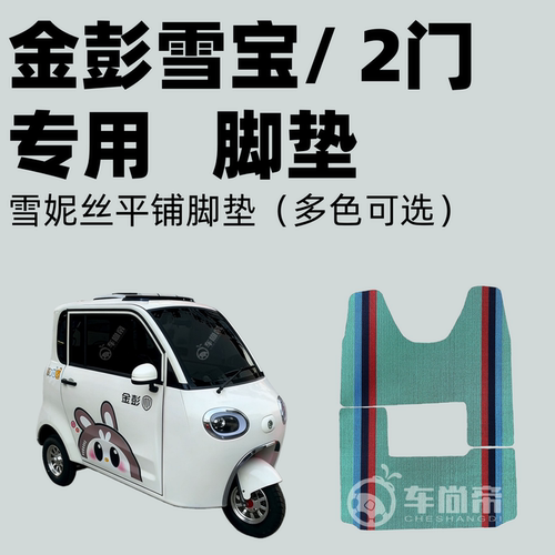 【金彭雪宝】专车定制电动三轮车篷车雪妮丝脚垫平铺丝圈脚踏垫