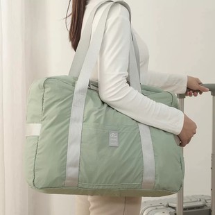 短途旅行袋折叠包手提大容量行李袋便携旅行包可套拉杆箱包收纳包