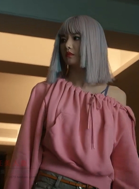 枭起青壤冯蜜潘美烨同款定制露肩性感抽绳连帽粉色卫衣短款上衣女