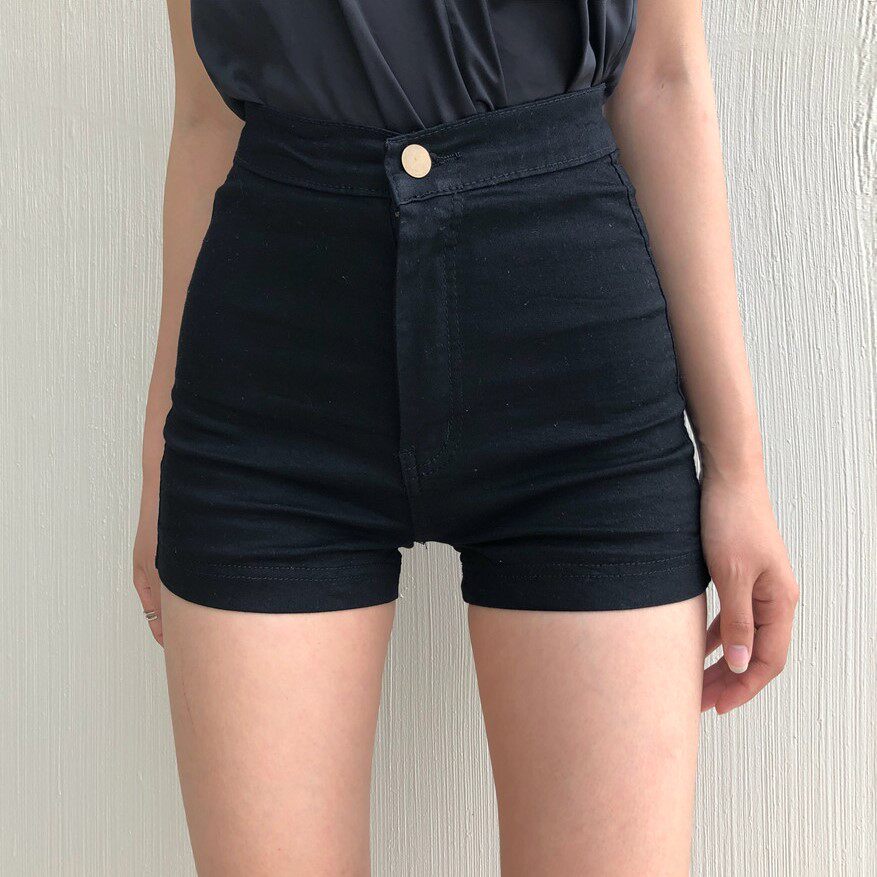 牛仔新款短裤高腰夏天港味热裤