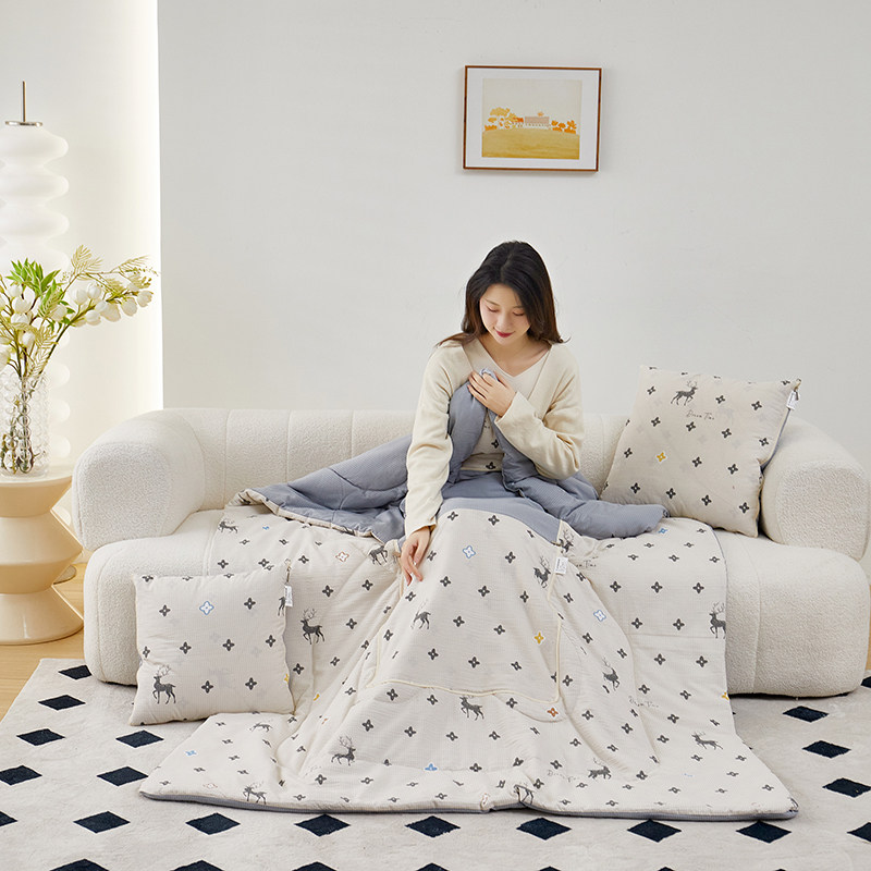 汽车抱枕被子两用车用2025新款车载午睡枕头毯子二合一夏凉空调被