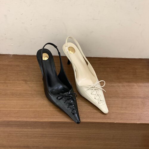 小众系带蝴蝶结包头凉鞋女鞋子2026新款春夏季法式细跟黑色高跟鞋