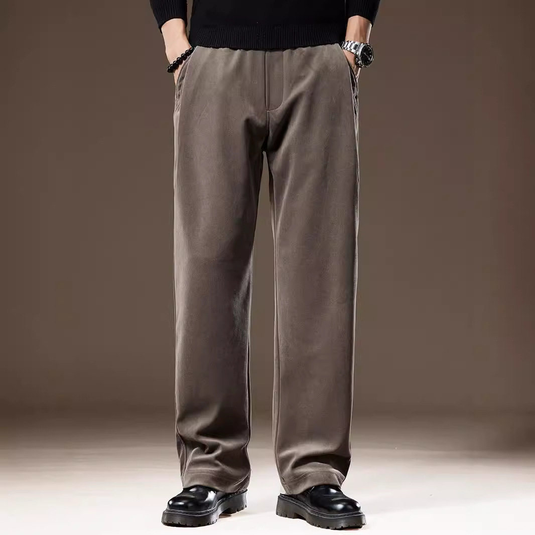 高端阔腿垂感休闲裤男士2025秋季新款美式宽松大码运动直筒裤子男,男装,休闲裤,淘宝优惠券,粉丝福利购,淘宝优惠卷
