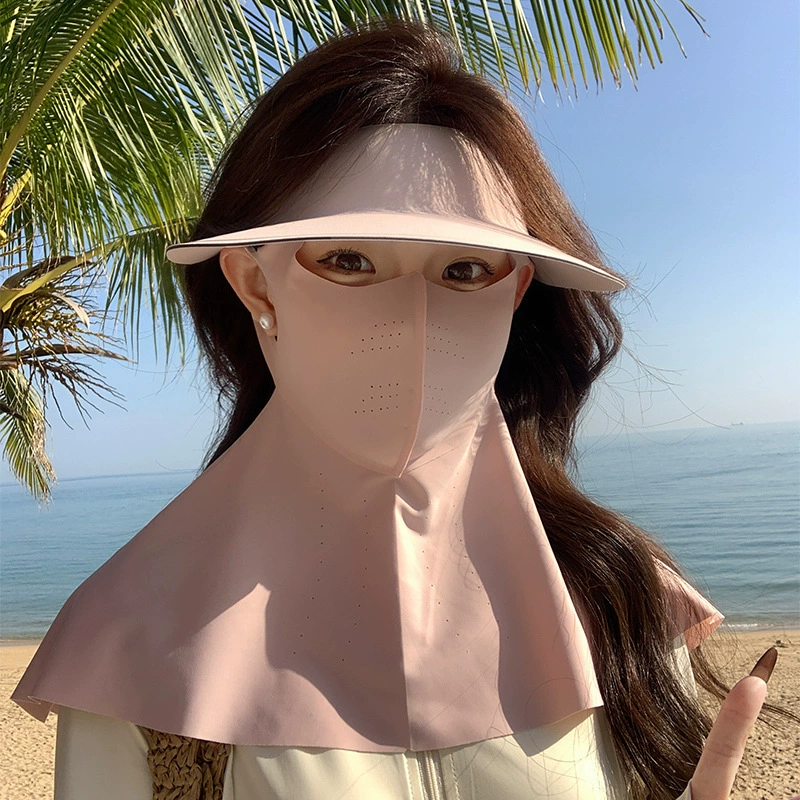 夏季防晒无痕一体帽子防紫外线面罩遮阳口罩冰丝护脸骑行空顶帽薄,服饰配件/皮带/帽子/围巾,防晒面纱/面罩,淘宝优惠券,粉丝福利购,淘宝优惠卷