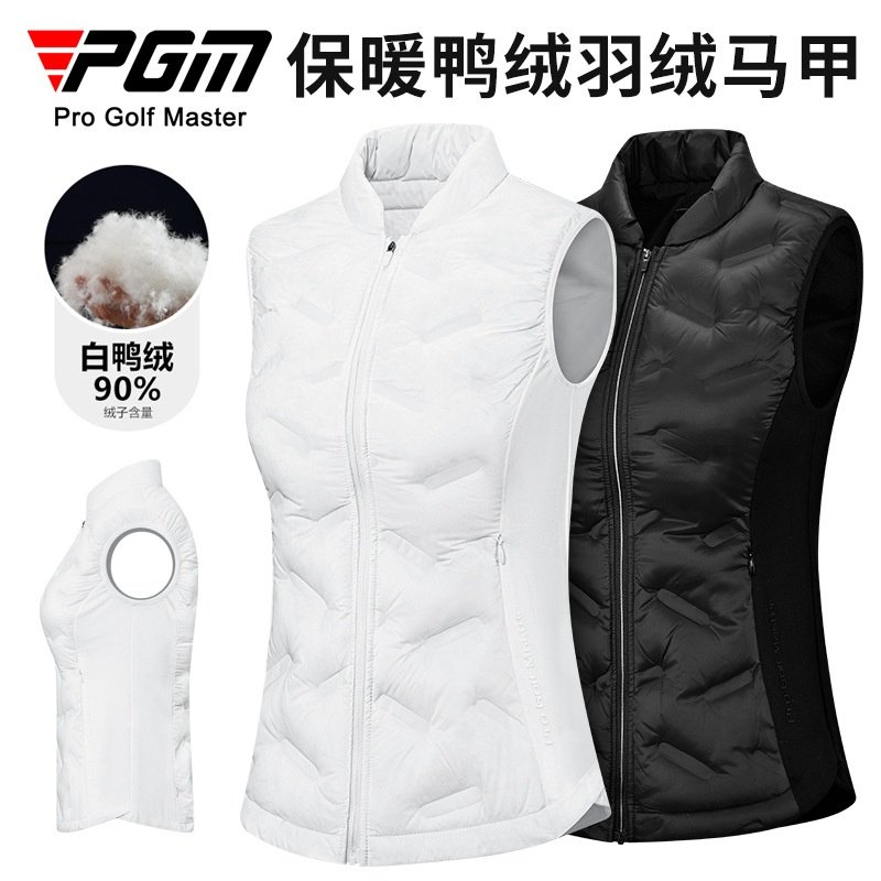 PGM 高尔夫女装羽绒马甲外套秋冬季保暖鸭绒填充舒适立领golf女装,运动服/休闲服装,跑步外套,淘宝优惠券,粉丝福利购,淘宝优惠卷