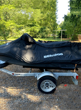 适用庞巴迪西度seadoo喜度火花90摩托罩衣套庞马迪spark两座艇罩