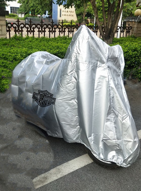 适用哈雷X48突破者750肥仔肥街霸sportster1200硬汉883滑翔车衣罩