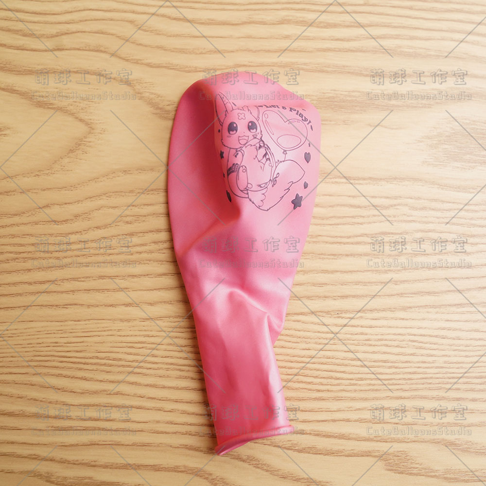 伊布圣诞老人17寸心形17寸印花球