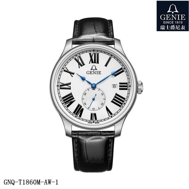 瑞士genie/爵尼手表男表机械表全自动商场同款洛莱系列腕表1860