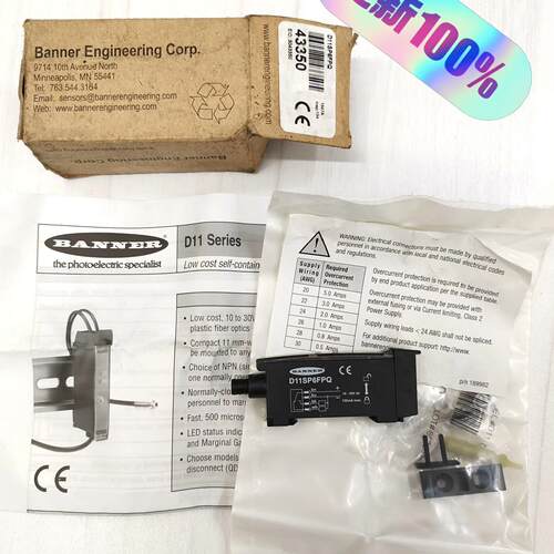 D11SP6FPQ光电开关传感器邦纳BANNER工控自动化配件议价维修