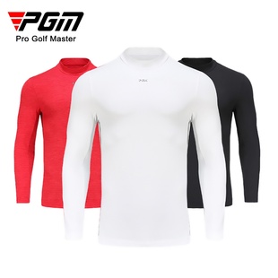 PGM秋冬新款 高尔夫服装 男士长袖T恤 运动Polo男装衣服打底