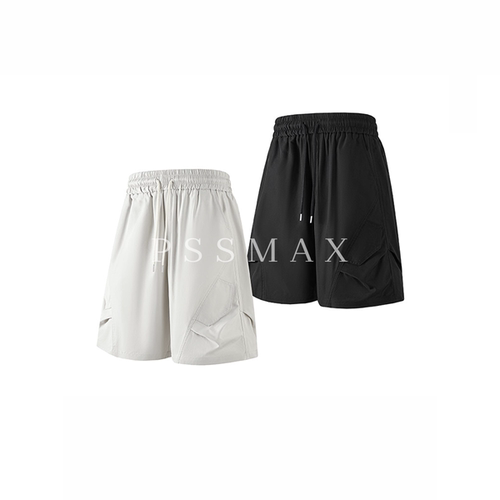 PSSMAX夏季新款宽松五分短裤男款