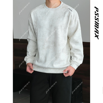 【现货】胖俗俗 PSSMAX【雾感解构扎染】秋冬款加绒保暖打底卫衣