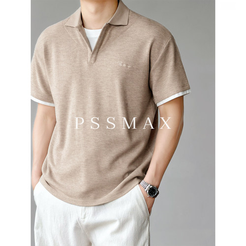 PSSMAX新款宽松休闲短袖T恤男款