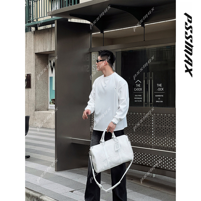 【现货】胖俗俗 PSSMAX【结构折线铆钉】2025秋冬新款长袖卫衣