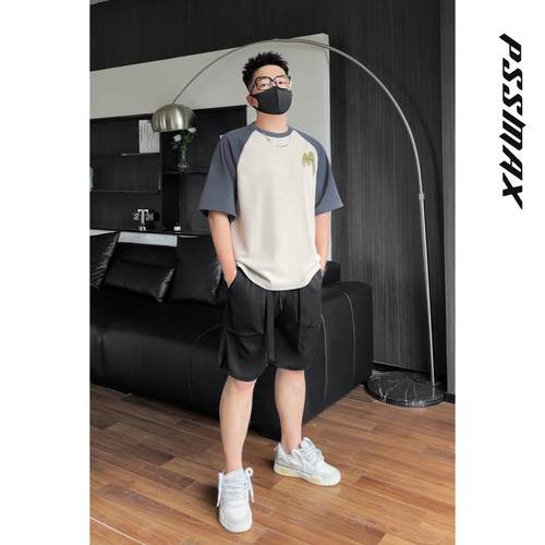 PSSMAX新款夏宽松休闲短袖T恤男