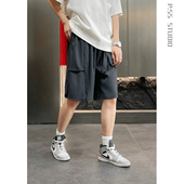 夏季 立体剪裁飘带冰丝短裤 薄款 冰爽 现货 胖俗俗PSSMAX