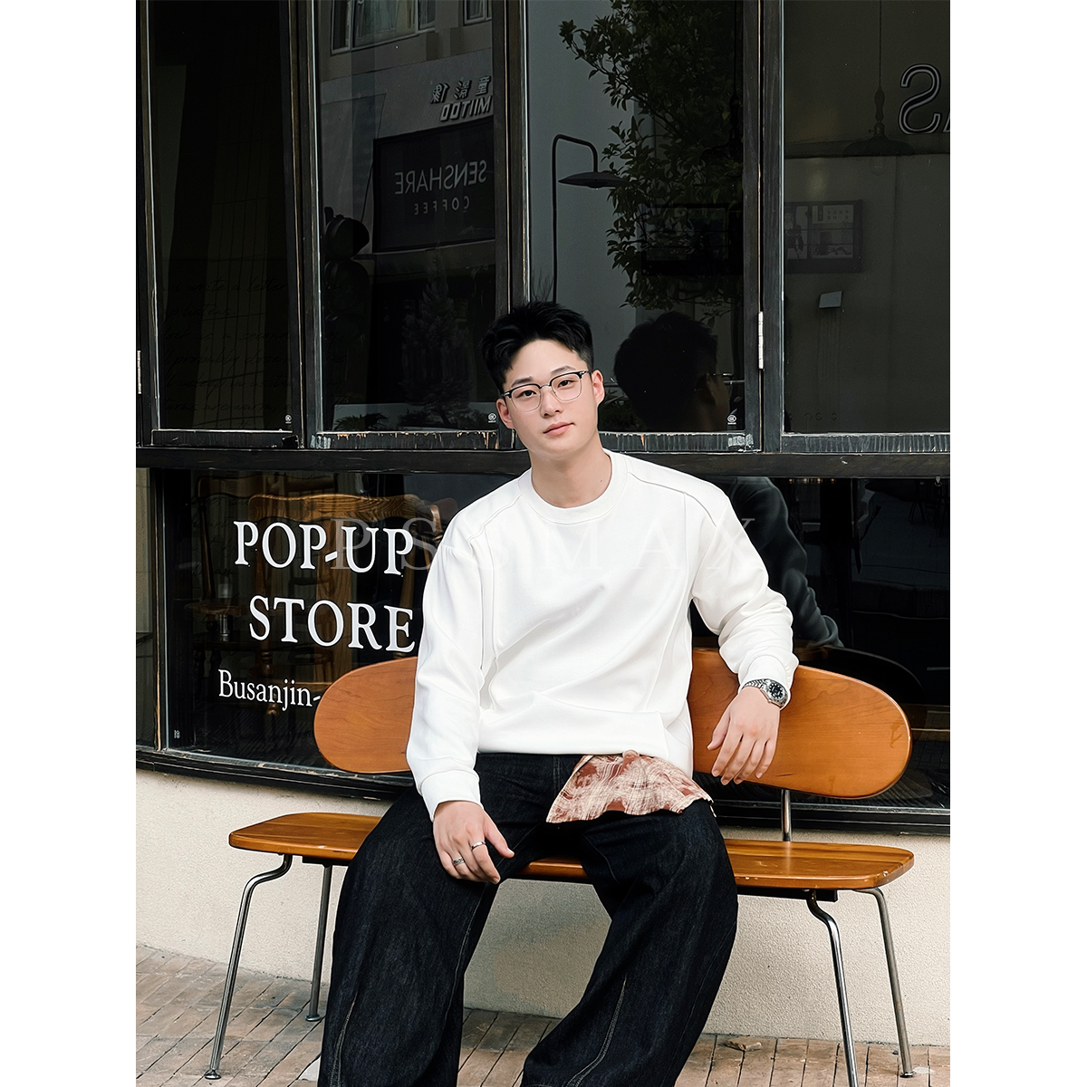 PSSMAX早秋休闲宽松男显瘦卫衣