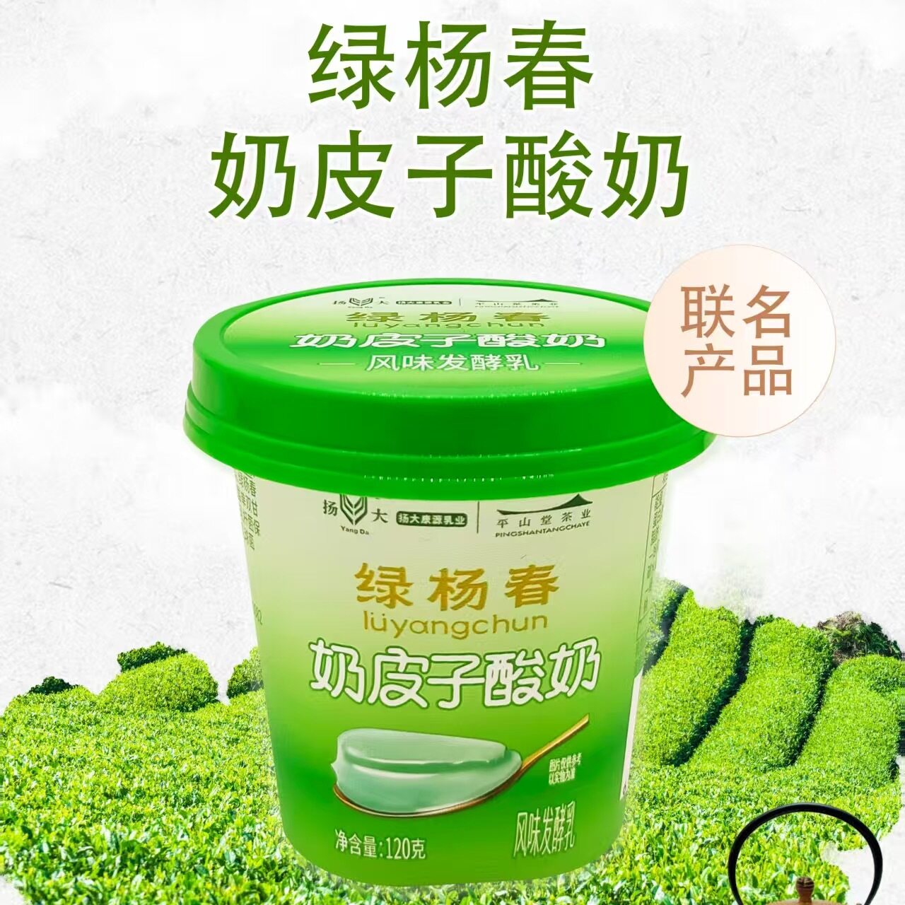 扬大新品【顺丰冷链】扬大酸奶绿杨春奶皮子120g可以嚼着吃的酸奶