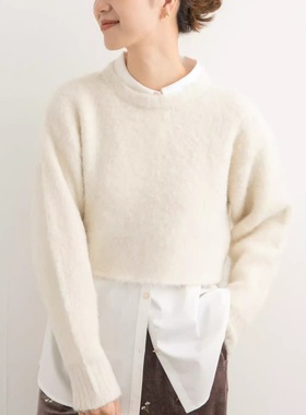 日单贵牌ur doors经典法式文艺垂感轻盈宽松衬衫休闲上衣女衬衫